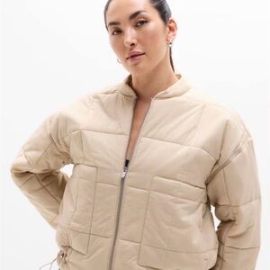 Athleta Women's Tan Quilted Jacket NWT